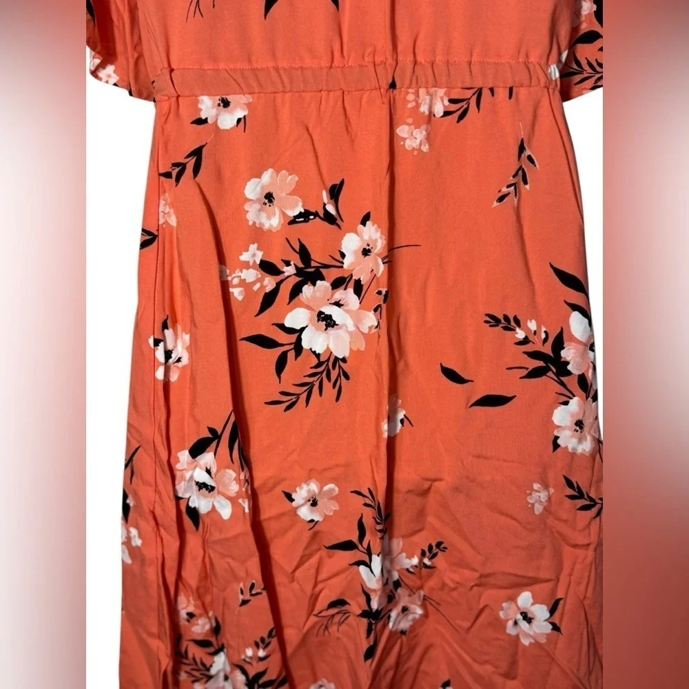 Torrid torrid Challis V-Neck Mini Dress 4X / 26 Rosey Punch NWT